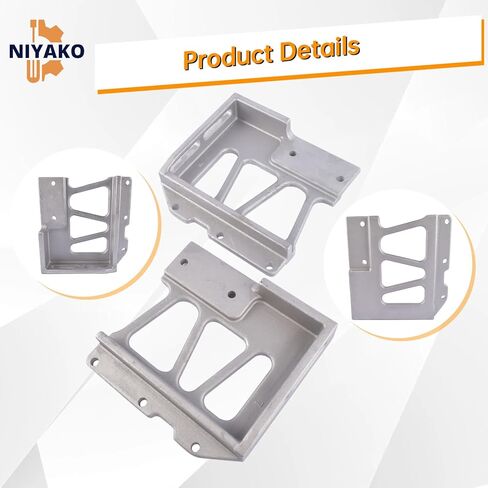Niyako 13-04286L 13-04286R Pair Hinge Hood Upper Pivot Bracket Kit Replacement#1304286L 1304286R Fit Peterbilt 357 377 378 379 in Saudi Arabia