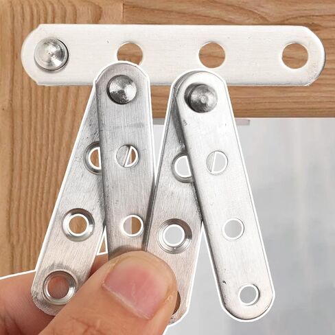 Door Pivot Hinge 360 Degree Rotating Furniture Cabinet Hardware Side Axis Flip Door Up Down Invisible Support Hinge,6 * 1.2 * 1CM (4PCS) in Saudi Arabia