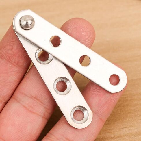 Door Pivot Hinge 360 Degree Rotating Furniture Cabinet Hardware Side Axis Flip Door Up Down Invisible Support Hinge,6 * 1.2 * 1CM (4PCS) in Saudi Arabia