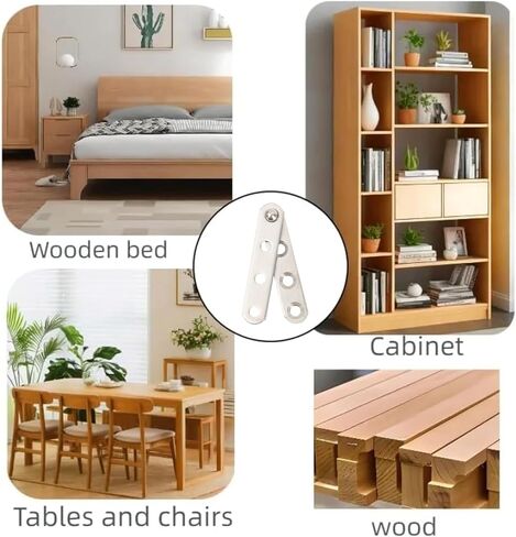 Door Pivot Hinge 360 Degree Rotating Furniture Cabinet Hardware Side Axis Flip Door Up Down Invisible Support Hinge,6 * 1.2 * 1CM (4PCS) in Saudi Arabia