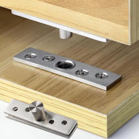 1PCS Stainless Steel Pivot Hinge Central Rotating Hinge 360 Degree Door Concealing Up Down Shaft for Home Doors,7.7 * 1.8cm in Saudi Arabia