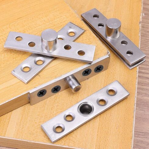 1PCS Stainless Steel Pivot Hinge Central Rotating Hinge 360 Degree Door Concealing Up Down Shaft for Home Doors,7.7 * 1.8cm in Saudi Arabia