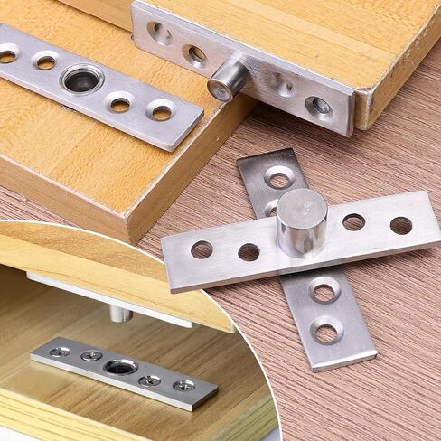 1PCS Stainless Steel Pivot Hinge Central Rotating Hinge 360 Degree Door Concealing Up Down Shaft for Home Doors,7.7 * 1.8cm in Saudi Arabia