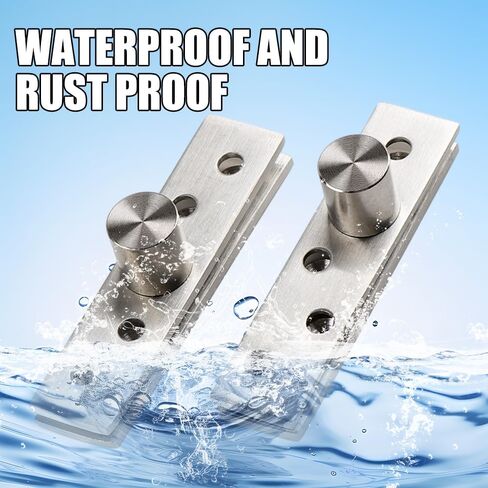 1PCS Stainless Steel Pivot Hinge Central Rotating Hinge 360 Degree Door Concealing Up Down Shaft for Home Doors,7.7 * 1.8cm in Saudi Arabia