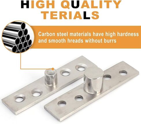 1PCS Stainless Steel Pivot Hinge Central Rotating Hinge 360 Degree Door Concealing Up Down Shaft for Home Doors,7.7 * 1.8cm in Saudi Arabia