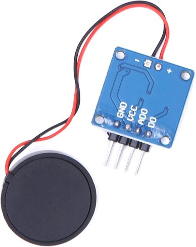 2 قطعة وحدة استشعار الاهتزاز الكهرضغطية 5 فولت تيار مستمر AD/DO حساسية قابلة للتعديل للطبول الإلكترونية ومشاريع الروبوتات ذاتية الصنع 20 × 20 مم in Kuwait