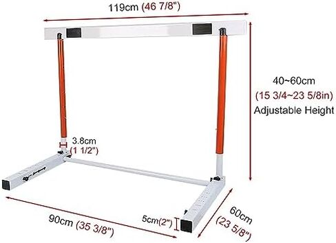 Adjustable Height Hurdles for Track and Field Training - Agility Workout Equipment for Athletes - Easy Assembly Sports Practice Obstacles in Saudi Arabia