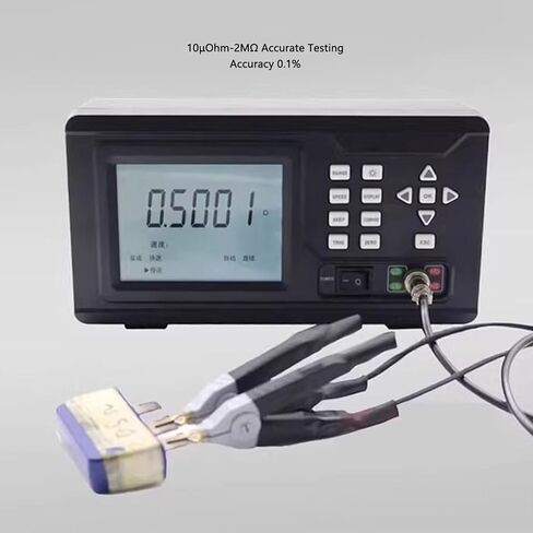 Tester Meter ET513 LCD Display Micro Ohm Meter Portable Multifunctional Milliohm Tester for Automation Equipment (US Plug) in Saudi Arabia