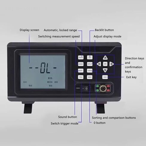 Tester Meter ET513 LCD Display Micro Ohm Meter Portable Multifunctional Milliohm Tester for Automation Equipment (US Plug) in Saudi Arabia