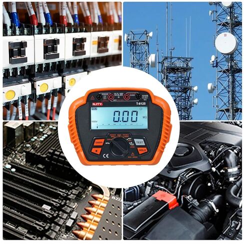 Insulation Tester Digital Megohmmeter MAX 200G Ω Measuring Low Absorption Ratio AC Voltage Measurement T -61 Series Industrial Test Instrument (T6125) in Saudi Arabia