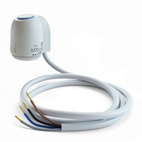 Rifeng 24V المحرك الحراري (صمام المنطقة) 4 أسلاك، أبيض، موصل IDC، بلاستيك، حامل لوحة، 4 جهات اتصال، 4 مواضع، 250 مللي أمبير، 24 فولت تيار متردد/تيار مستمر، 0-60 هرتز، IP54، 32F-140F، سلك 40 بوصة in Kuwait