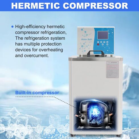 -30℃ ~100℃ Laboratory Chiller Circulator 6L Chiller Lab Low Temperature Cooling Liquid Circulator Pump Chiller Lab Recirculating Chiller Water Bath Recirculating Water Cooling Chiller,110V in Saudi Arabia