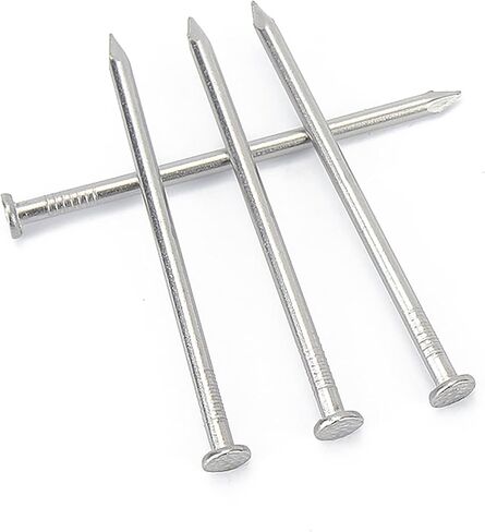 304 Stainless Steel Round-head Nails, Round-head Steel Nails for Flooring, 0.5kg, 0.5 Inches To 8 Inches, Suitable for Woodworking DIY (1.0in/approx.750pcs) in Saudi Arabia