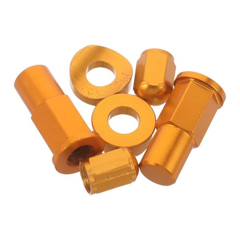 Garneck Motorcycle Valve Stem Lock Nut and Spacer Washer Kit Aluminum Bolt Accessory with Vibration Resistance and Leak Prevention Easy DIY Installation for Bikes and Motorcycles in Kuwait