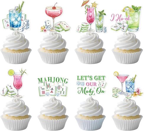 Cherry Themed Party Decorations - 36Pcs Cherry on Baby Shower Top Cupcake Toppers Decorations She's the Top Cupcake Picks Decor for Women Girls in Kuwait