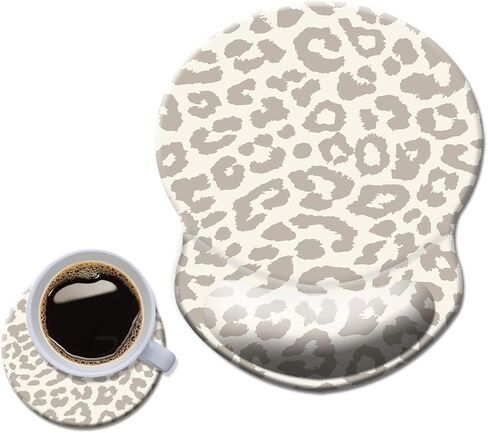 Mouse Pad with Wrist Support, Non Slip Mousepad Wrist Rest for Office, Computer, Laptop & Mac- Durable & Comfortable & Lightweight Ergonomic Support Mouse Mat Cute Floral in Kuwait