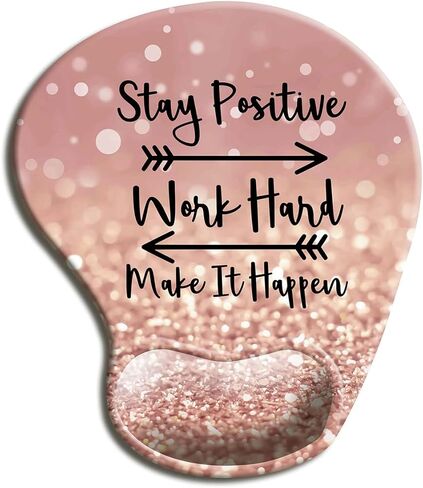 Mouse Pad with Wrist Support, Non Slip Mousepad Wrist Rest for Office, Computer, Laptop & Mac- Durable & Comfortable & Lightweight Ergonomic Support Mouse Mat Cute Floral in Kuwait