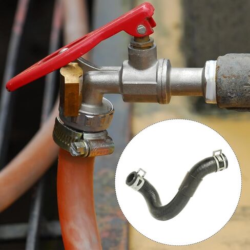 MECCANIXITY 10 Pcs Fuel Line Clamps Spring Band Hose Clamps, 1/2" 24mm Silicone Air Tube Vacuum Hose Water Pipe Low Pressure Assortment Kit, Black in Saudi Arabia