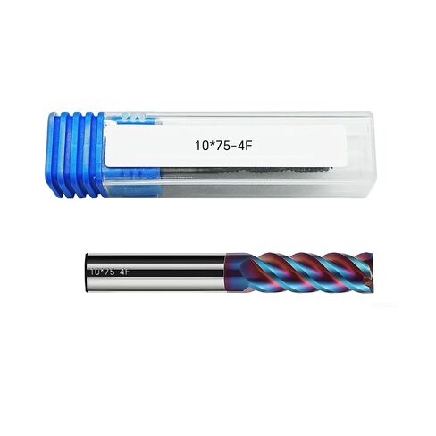 مطحنة نهاية مربعة من كربيد الحبوب الدقيقة المطلية بالنانو من Rayjee، تصميم مسطح 2/4 فلوت، كربيد CM124 مع 12% كوبالت، حلزون 45 درجة، 8 مم × 60 مم، قاطع طحن CNC للصلب والحديد الزهر حتى HRC58 in Kuwait