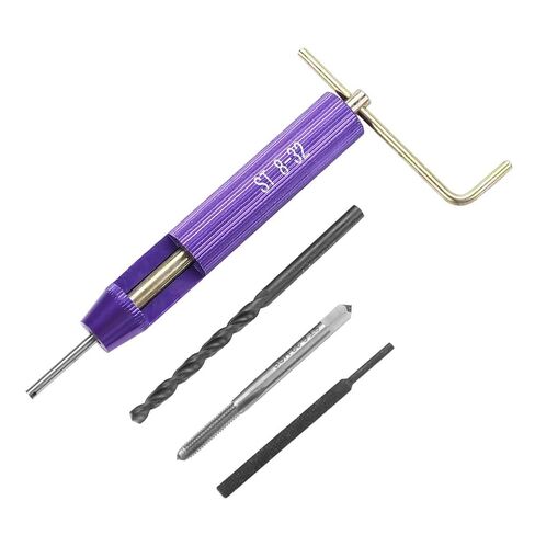 Ejoyous Thread Repair Kit, 50pcs Stainless Steel Coiled Wire Helical Screw Thread Inserts Kit Imperial 8-32UNC x 1.5D with Dedicated Tap, Installation Tool, Breaker, Drill Bit in Saudi Arabia