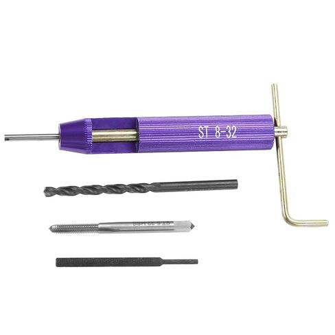 Ejoyous Thread Repair Kit, 50pcs Stainless Steel Coiled Wire Helical Screw Thread Inserts Kit Imperial 8-32UNC x 1.5D with Dedicated Tap, Installation Tool, Breaker, Drill Bit in Saudi Arabia