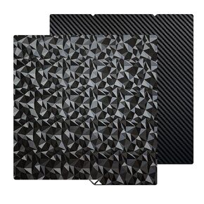 JUUPINE 264x276MM for Kobra S1 Combo Build Plate PEO PET Sheet Double Sided Smooth Board Heated Bed Spring Steel Flexible Platform for Anycubic Kobra S1/Combo/ACE Pro （Carbon Fiber + Diamond Pattern） in Saudi Arabia