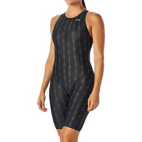TYR Women's Solid Fusion 2 Open Back Swimsuit - U12 Compliant, Navy, 30 in Kuwait