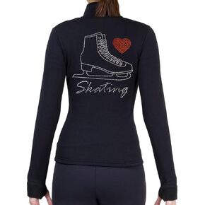 NY2 SPORTSWEAR Figure Skating Polartec Polar Fleece Jacket with Rhinestones JR221 - Child Sizes in Saudi Arabia