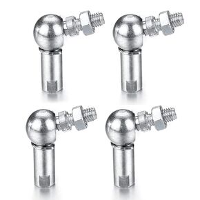 ATOPLEE Ball Head Joint Rod End Bearing with Stud,4Pcs CS13 M8 x 1.25 L Shape Ball Socket Threaded Rod End Bearing in Saudi Arabia
