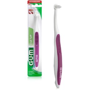 GUM End Tuft Toothbrush - Extra Small Head for Hard-to-Reach Areas - Implants, Back Teeth, and Wisdom Teeth - Soft Dental Brush for Adults (6pk) in Kuwait