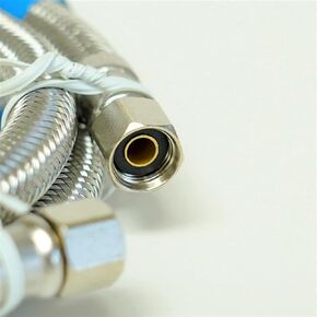 4 FT 1/4" x 1/4" Braided Stainless Steel Water Connector Compression Ice Maker in Kuwait