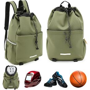 Aliceset Welding Helmet Bag, Motorcycle Backpacks with Drawstring for Men, Large Capacity Helmet Backpack, Waterproof, Lightweight, Motorcycle Accessories for Bicycle Ski Equestrian Activities in Kuwait