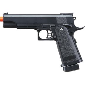250 FPS M1911 Custom Durable Plastic Spring Airsoft Pistol (Color: Black) in Kuwait