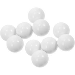 JOINPAYA 10pcs Roulette Ball Replacement: Roulette Equipment Supplies - 14mm Acrylic Beads for Table Game Wheels Smooth Rolling & White Finish in Kuwait