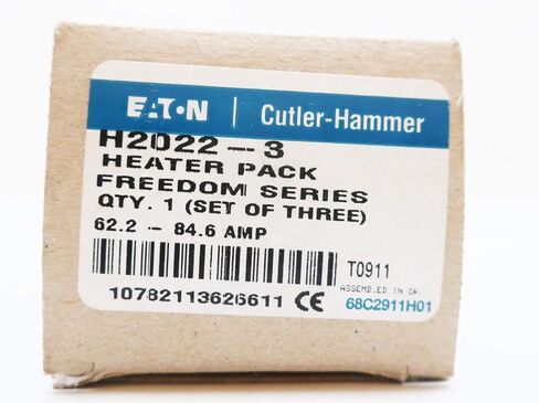 Box of 3 CUTLER HAMMER H2022-3 62.2-84.6A AMP Overload Relay Heater Element in Saudi Arabia