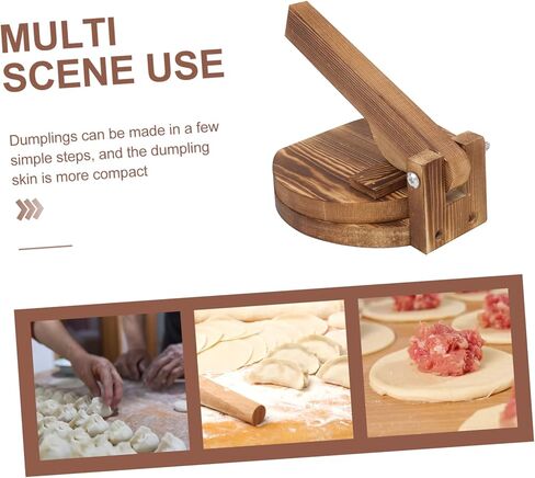 LALADEFIEE Dumpling Press Maker Wooden Dough Presser for Quick Easy Dumplings Arepas Empanadas Mini Pies in Saudi Arabia