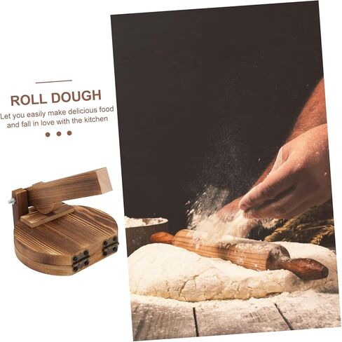 LALADEFIEE Dumpling Press Maker Wooden Dough Presser for Quick Easy Dumplings Arepas Empanadas Mini Pies in Saudi Arabia
