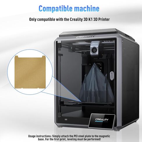235x235mm K1C/MAX/Ender-3 v3 PEI Build Plate for Ender 3 V3, K1/K1C/Ender 3 V3 KE, Double Sided Textured Flexible Spring Steel Magnetic Heated Bed 3D Printer Print Surface for PLA/PETG/ABS/TPU in Saudi Arabia