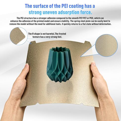 235x235mm K1C/MAX/Ender-3 v3 PEI Build Plate for Ender 3 V3, K1/K1C/Ender 3 V3 KE, Double Sided Textured Flexible Spring Steel Magnetic Heated Bed 3D Printer Print Surface for PLA/PETG/ABS/TPU in Saudi Arabia