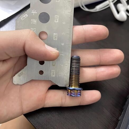 Thread Gauge Screw Size Chart Stainless Steel Calipers Stainless Steel Screw and Bolt Measuring Calipers, Titanium Thread Size Gauge, Durable & Precise Thread and Distance Measurement in Saudi Arabia