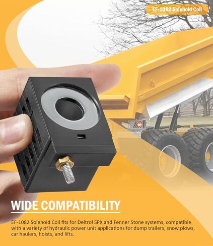 استبدال ملف الملف اللولبي EF-1082 لـ Deltrol EF-1082 10196-61 10196-60، 12 فولت تيار مستمر، 16 وات، مسمار واحد، يناسب وحدة الطاقة SPX Fenner Stone in Saudi Arabia