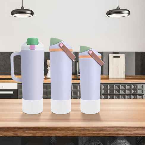 2PCS Silicone Boot Compatible with Owala 30oz & 40oz FreeSip Sway Bottles & Tumblers, Protective Anti-Slip Bottom Cover Sleeve for Freesip Sway Tumbler in Saudi Arabia