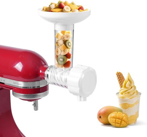 غطاء السيليكون متوافق مع وعاء خلط الآيس كريم KitchenAid 2Qt وسلسلة من الفولاذ المقاوم للصدأ 5QT ، غسالة الصحون آمنة ، ميكروويف تصل إلى 200 درجة مئوية (392 درجة فهرنهايت) ، فريزر آمن (غير متضمن) in Kuwait