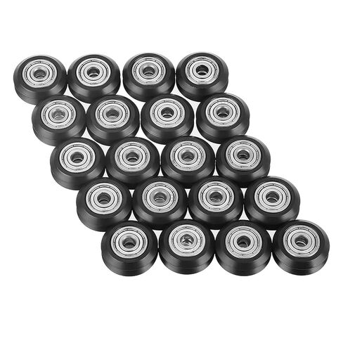 20pcs V Groove Wheel 5mm Bore 625 Bearing Pulley - POM Material - Ideal for CNC 3D Printer in Saudi Arabia