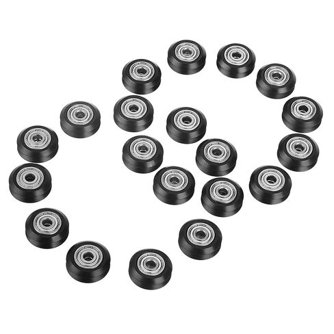 20pcs V Groove Wheel 5mm Bore 625 Bearing Pulley - POM Material - Ideal for CNC 3D Printer in Saudi Arabia