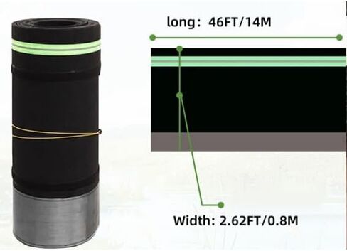 LIONGLMZDP Car Cover Car Undercarriage Barrier, Weather-Resistant Rodent Proof Guard for Engine Bay 1.8(Color:L46FT,Size:W2.62FT) in Saudi Arabia