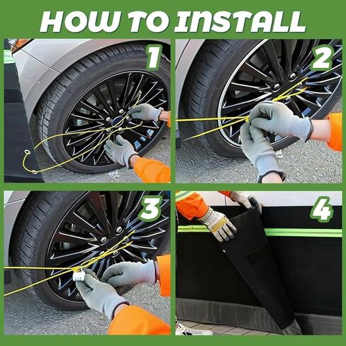 LIONGLMZDP Car Cover Car Undercarriage Barrier, Weather-Resistant Rodent Proof Guard for Engine Bay 1.8(Color:L46FT,Size:W2.62FT) in Saudi Arabia