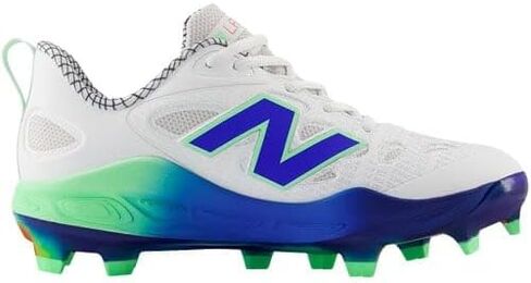 New Balance Women's Velov4 Molded Fastpitch Softball Cleats White/Navy Medium 7.5 in Saudi Arabia
