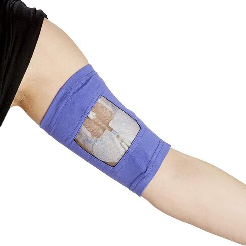 Care+Wear PICC Line Cover – Ultra-Grip PICC Line Sleeve for Upper or Lower Arm with Mesh Viewing Window, Provides Improved Comfort and Security for PICC Line Coverage in Saudi Arabia