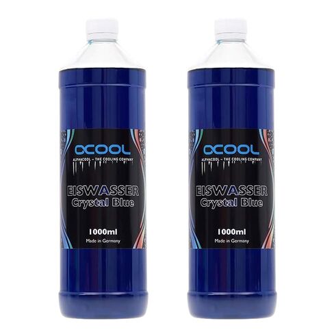 Alphacool Eiswasser Crystal Premixed PC Coolant, 1000ml, Blue, 2-Pack in Saudi Arabia
